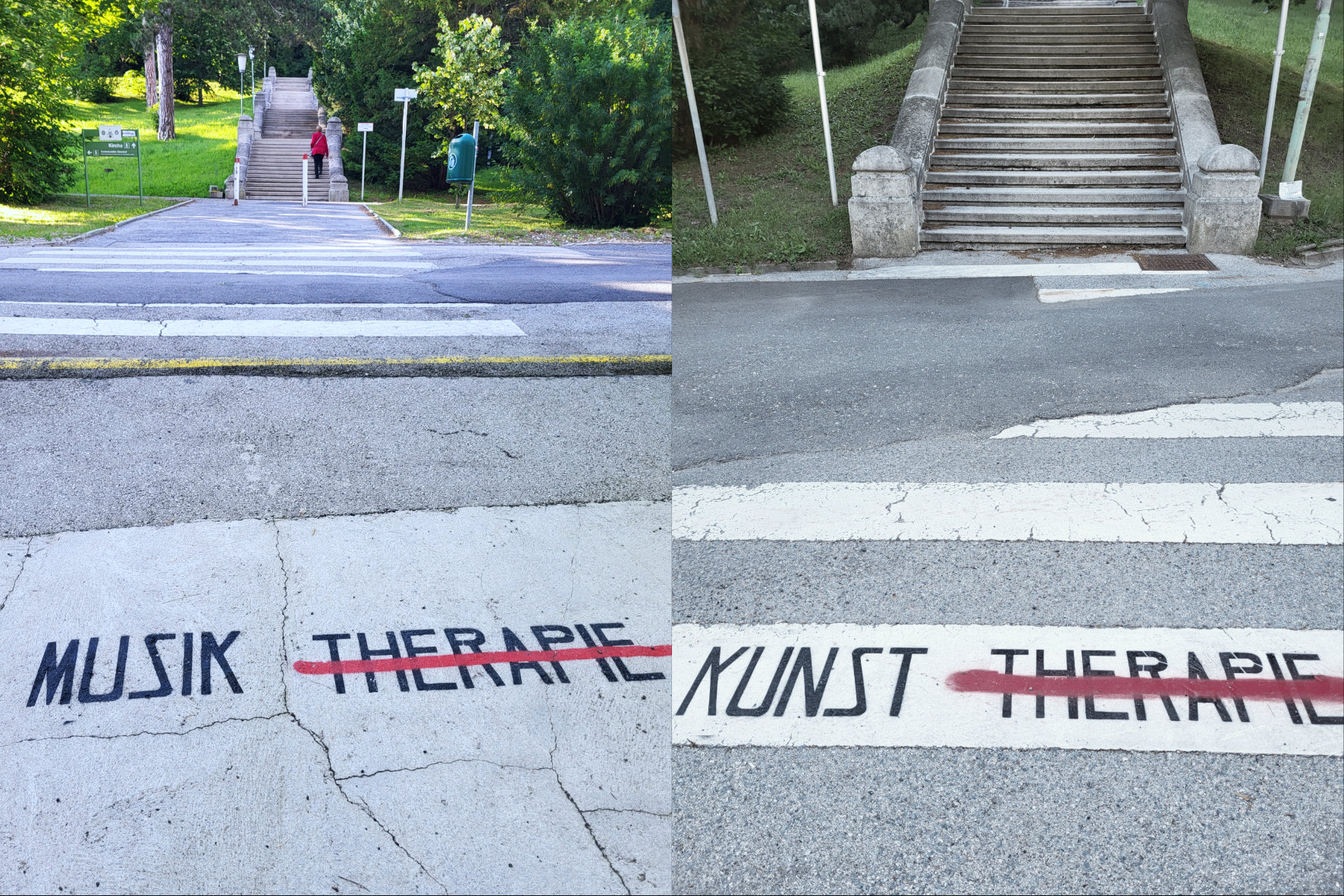 Otto Vāgnera centrā, kāpnes uz Jūgendstila teātri // Autores foto